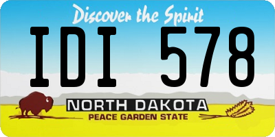 ND license plate IDI578