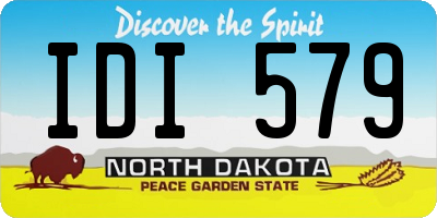 ND license plate IDI579