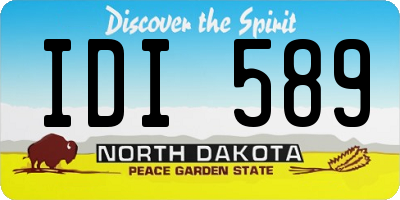 ND license plate IDI589