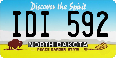 ND license plate IDI592