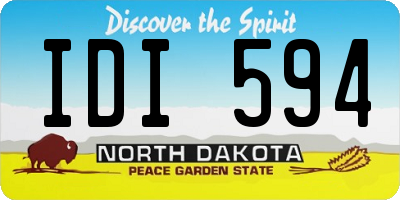 ND license plate IDI594
