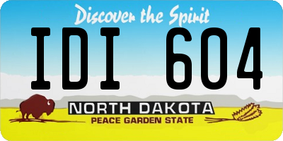 ND license plate IDI604