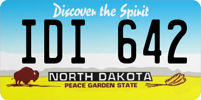 ND license plate IDI642