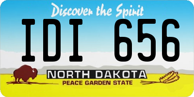 ND license plate IDI656