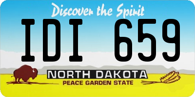 ND license plate IDI659