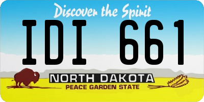 ND license plate IDI661