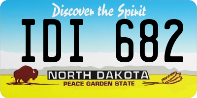 ND license plate IDI682
