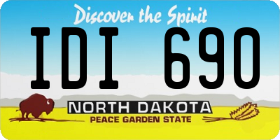ND license plate IDI690