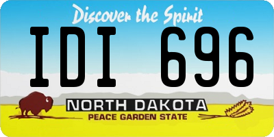 ND license plate IDI696