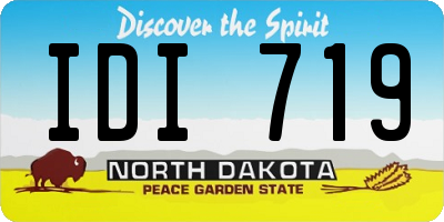 ND license plate IDI719
