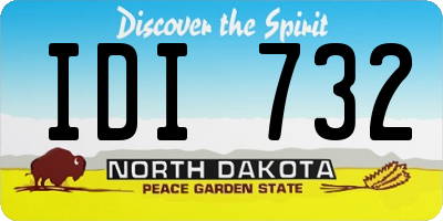 ND license plate IDI732