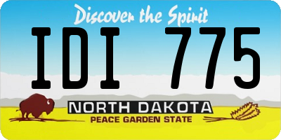 ND license plate IDI775