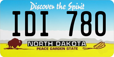 ND license plate IDI780