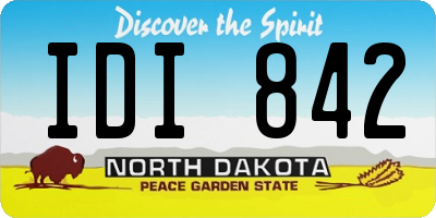 ND license plate IDI842
