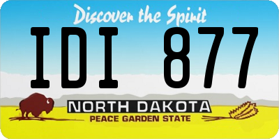 ND license plate IDI877