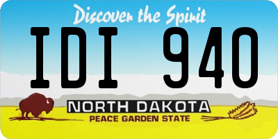 ND license plate IDI940