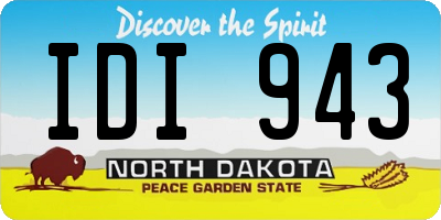 ND license plate IDI943
