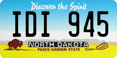 ND license plate IDI945