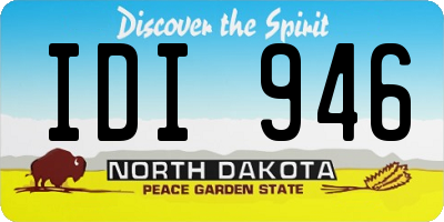 ND license plate IDI946