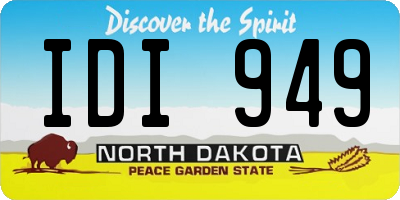 ND license plate IDI949