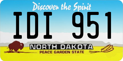 ND license plate IDI951