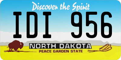 ND license plate IDI956