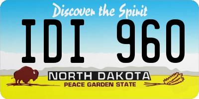 ND license plate IDI960