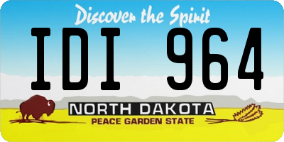 ND license plate IDI964