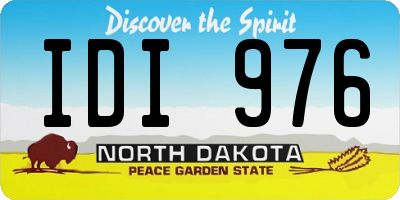 ND license plate IDI976