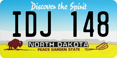 ND license plate IDJ148