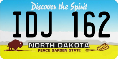ND license plate IDJ162