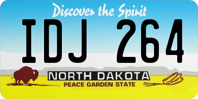 ND license plate IDJ264