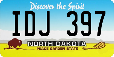 ND license plate IDJ397