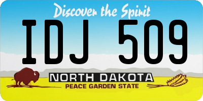 ND license plate IDJ509