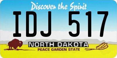 ND license plate IDJ517