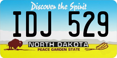 ND license plate IDJ529