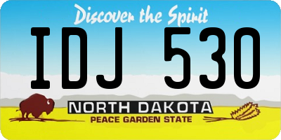 ND license plate IDJ530