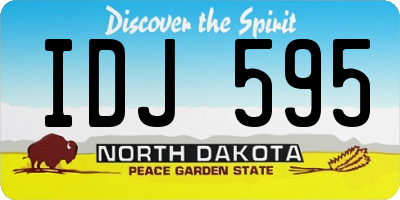 ND license plate IDJ595
