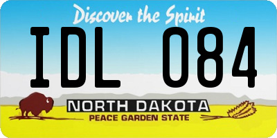 ND license plate IDL084