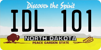 ND license plate IDL101