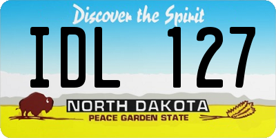 ND license plate IDL127