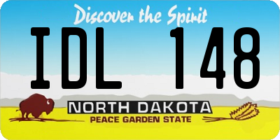 ND license plate IDL148