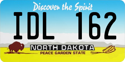 ND license plate IDL162