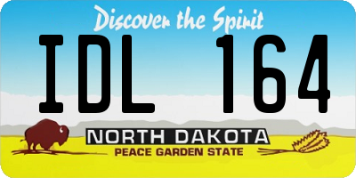 ND license plate IDL164
