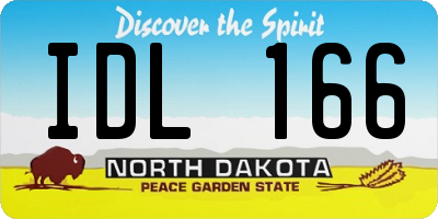 ND license plate IDL166