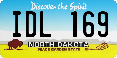 ND license plate IDL169