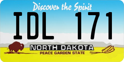 ND license plate IDL171