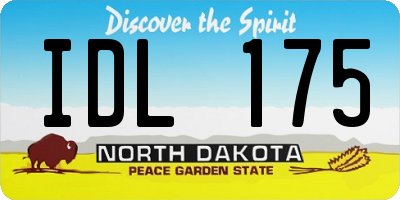 ND license plate IDL175