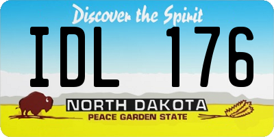 ND license plate IDL176