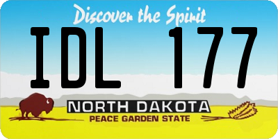 ND license plate IDL177